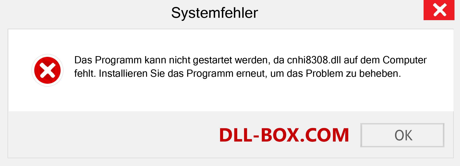 cnhi8308.dll-Datei fehlt?. Download für Windows 7, 8, 10 - Fix cnhi8308 dll Missing Error unter Windows, Fotos, Bildern