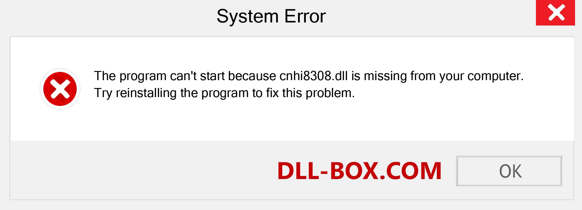  cnhi8308.dll file is missing?. Download for Windows 7, 8, 10 - Fix  cnhi8308 dll Missing Error on Windows, photos, images