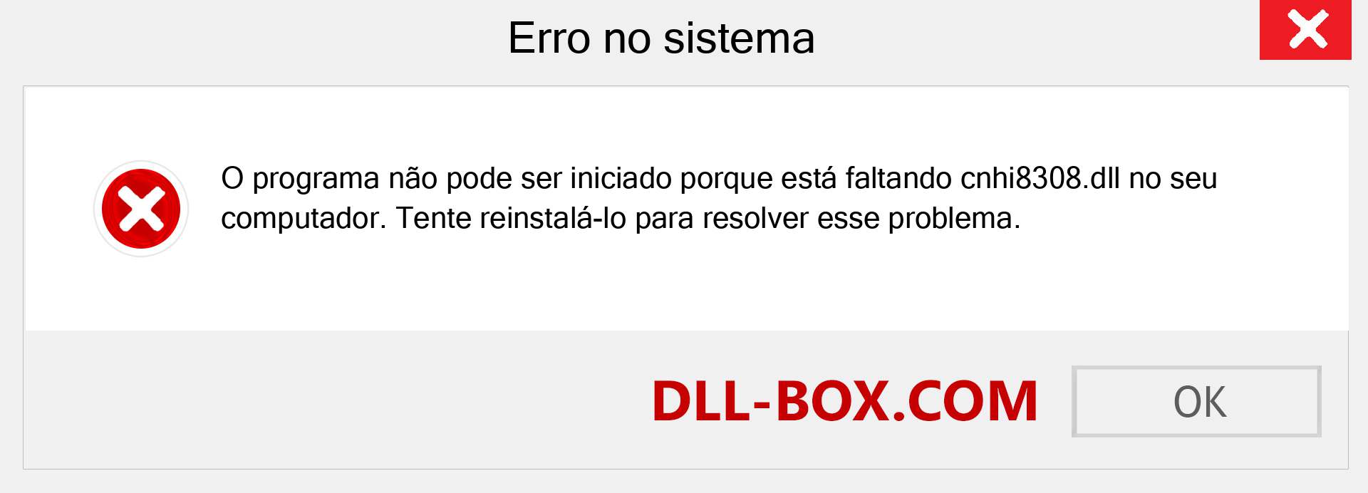 Arquivo cnhi8308.dll ausente ?. Download para Windows 7, 8, 10 - Correção de erro ausente cnhi8308 dll no Windows, fotos, imagens